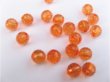 (image for) 670 X 10mm Orange Corrugated Round Acrylic Beads
