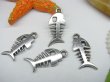 20pcs Metal Fish Charms yw-ac-mc20 (image for) 20pcs Metal Fish Charms yw-ac-mc20