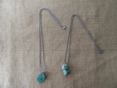 12Pcs Ball Chain Necklace with Dyed Turquoise Pendants 12Pcs Ball Chain Necklace with Dyed Turquoise Pendants