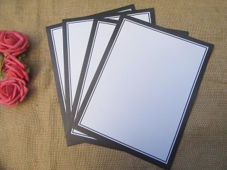 4Packs x 8Pcs A4 Border Designed Self-Stick Paper Business (image for) 4Packs x 8Pcs A4 Border Designed Self-Stick Paper Business