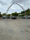 1Set 2Pcs New White Garden Arch Double Round Heavy Duty Stand