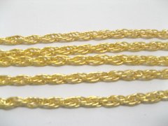 (image for) 25 Meters Golden plated 1.4mm Jewellery Woven Chain