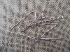 (image for) 6Sheets X 20Pcs Head Pins Pendant Flat Head Nail Jewelry Finding