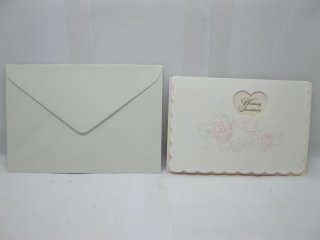 10Pcs New Wedding Invitation Heart on Rose