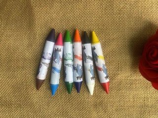 4Sheet x 6Pcs Double Combined 2 Colors Crayon Dual-Tip Coloring (image for) 4Sheet x 6Pcs Double Combined 2 Colors Crayon Dual-Tip Coloring