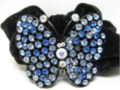 (image for) 1Pc Chic Designer Hair Clips,Rhinestone Floral Clip
