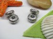 (image for) 20pcs Tibetan Silver Circle Beads European Design Yw-pa-mb99