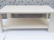1X Ivory Oak Rectangular Coffee Table Side Table 100x50x42cm (image for) 1X Ivory Oak Rectangular Coffee Table Side Table 100x50x42cm
