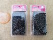 (image for) 24Sheet x 400Pcs Black Barrel Pony Beads Dreadlock Bead