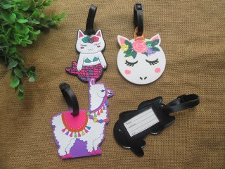 4Pcs Cute Girls Bag Tags Kids Luggages Tag Assorted (image for) 4Pcs Cute Girls Bag Tags Kids Luggages Tag Assorted