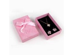 (image for) 12Pcs Necklace Earring Gift Box Case w/Bowknot Mixed Color