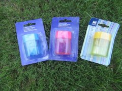 (image for) 6Pcs Classic Pencil Sharpener Stationery Supplies 2 Holes Design