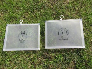 5x4Pcs Cute Reusable Stand Up Frosted Zip Lock Bag Travel Bag (image for) 5x4Pcs Cute Reusable Stand Up Frosted Zip Lock Bag Travel Bag