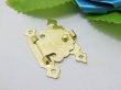 (image for) 200 Golden Plated Metal Gift Box Lock / Box Latch