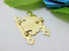 (image for) 200 Golden Plated Metal Gift Box Lock / Box Latch