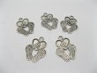 200 Charms Metal Baboosh& Heart Jewellery Pendants (image for) 200 Charms Metal Baboosh& Heart Jewellery Pendants