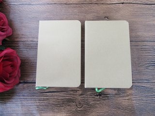 5Pcs Kraft Blank Message Note Memo Pad Notebooks 14x9cm