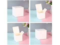 (image for) 40Pcs White Plain Macron Candy Bomboniere Boxes Wedding Favor
