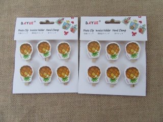 (image for) 12Sheets X 6Pcs Wooden Mini Photo Paper Clip Craft Assorted