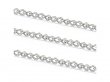 100Meter Nickel Color Thin Cable Link Chain Jewelry Finding 2mm