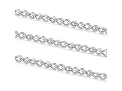 (image for) 100Meter Nickel Color Thin Cable Link Chain Jewelry Finding 2mm