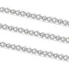 100Meter Nickel Color Thin Cable Link Chain Jewelry Finding 2mm
