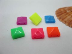 (image for) 1250 Rock Punk Spike Pyramid Stud Beads 10mm Mixed
