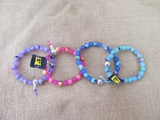 30Pcs Lampwork Plastic Beaded Bracelet Fashion Jewellery