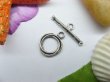 50sets Metal Twist Circle Toggle Clasp yw-ac-tc44 (image for) 50sets Metal Twist Circle Toggle Clasp yw-ac-tc44