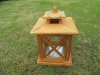 1X Wooden Hanging Candle Lantern Wedding Decoration 24cm High 1X Wooden Hanging Candle Lantern Wedding Decoration 24cm High
