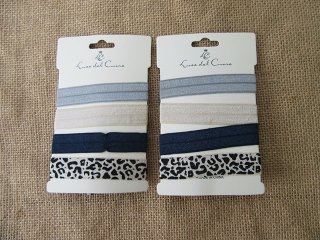 1Sheet x 4Pcs Simple Hair Elastic Hair Band Hair Tie Mixed (image for) 1Sheet x 4Pcs Simple Hair Elastic Hair Band Hair Tie Mixed