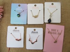 (image for) 12Pcs Chic Necklace With Pendant Women's Jewellery Assorted