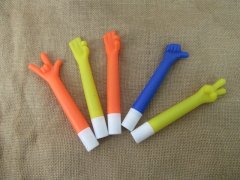 (image for) 12Pcs Funny Plastic Ballpoint Pen Finger Gesture Hands