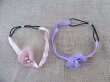 1Pc Elastic Head Band Head Hoop Hairband w/Organza Flower (image for) 1Pc Elastic Head Band Head Hoop Hairband w/Organza Flower