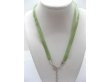 (image for) 100 Green 2-stranded Ribbon Strings With Connector For Necklace
