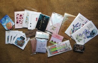 (image for) 40Sets Sticker Notepad Memo Card Pen Stationery Set Wholesale