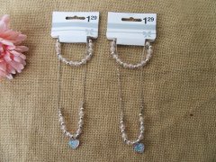 (image for) 10Set Metal Chain Necklace Beaded Bracelet Necklace Set
