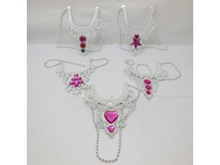 12 Rhinestone Tiaras Necklace Fancy Dress-New