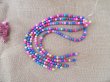 5String x 46Pcs Round Lava Stone Beads Jewelry Making 8mm Mixed