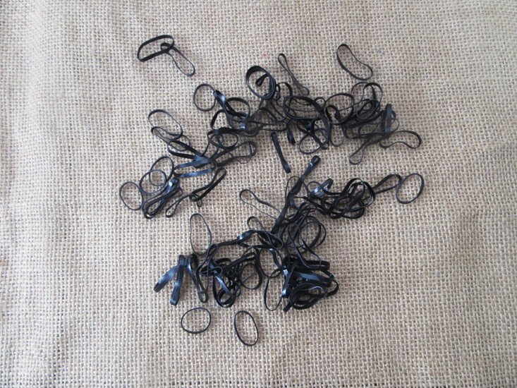 1000Pcs Black Elastic Rubber Band Ponytail Holder Hair Ties Rope - Click Image to Close
