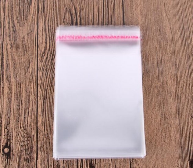 1000 Clear Self-Adhesive Seal Plastic Bag 17x10cm - Click Image to Close
