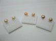(image for) 100Pairs Fresh Water Genuine Pearl Earring Studs Mixed