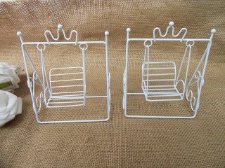 10Pcs White Miniature Swing Table CenterPiece Wedding Supplies