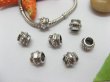 20pcs Tibetan Silver Barrel Beads European Design Yw-pa-mb42 (image for) 20pcs Tibetan Silver Barrel Beads European Design Yw-pa-mb42