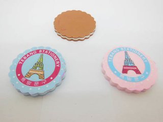 30Pcs Novelty Eiffel Tower Erasers Mixed Color