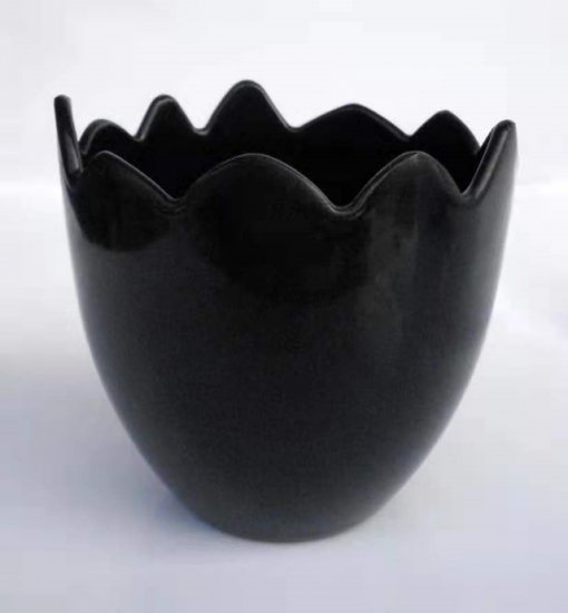10Pcs Black Round Stylish Pot Center Piece Flower Plant Pot - Click Image to Close