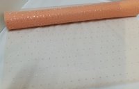 4x1Roll Peach Organza Ribbon 49cm Wide for Craft