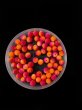 (image for) 1080Pcs Pink & Orange Round Acrylic Rubber Beads 8mm for Jewelry Making