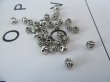 (image for) 300Pcs Alloy Antique Silver Flower Beads Pendants 5mm