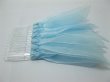 1Pc Blue Bridal Hair Comb Headpiece w/Attached Organza Ribbon